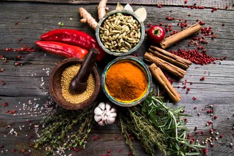 Various spices selection Free Stock Photos