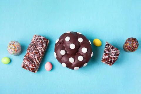 Various spring easter cakes Stock Photos