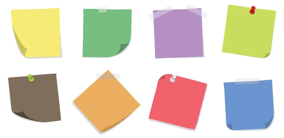 Various Sticky Notes Stock Photos