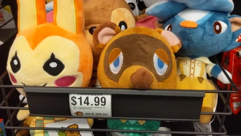 Various Stuffed Plushies Stock Footage 146671595