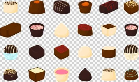 Various sweet tasty candy Stock Illustration