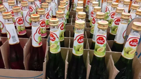 Various syrup drinks Stock Footage 237211939