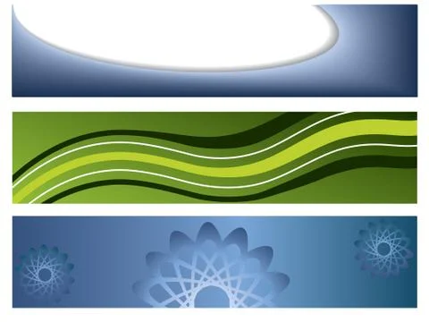 Various textured banners Stock Illustration