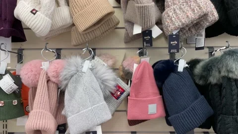 Various toques or winter hats Stock-Footage 219661711