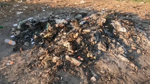 Various Trash, Waste Material, Environment, Ecological, Pollution, Garbage Dump 库存影片 204010187
