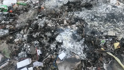 Various Trash, Waste Material, Environment, Ecological, Pollution, Garbage Dump 库存影片 204011799