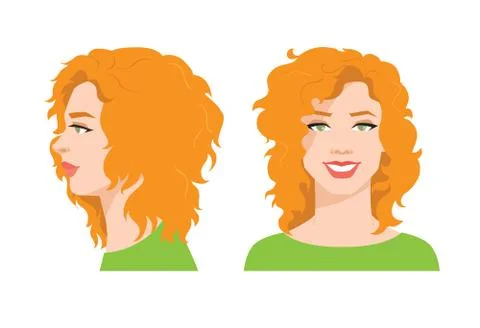 Various turns heads. Stock Illustration
