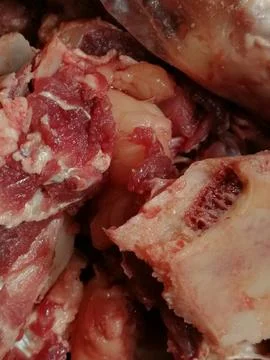 Various type of beef meat loin pieces ready to cook tasty recipes Foto stock