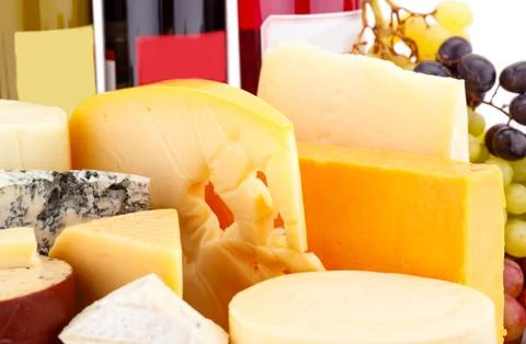Various type of cheese Foto stock