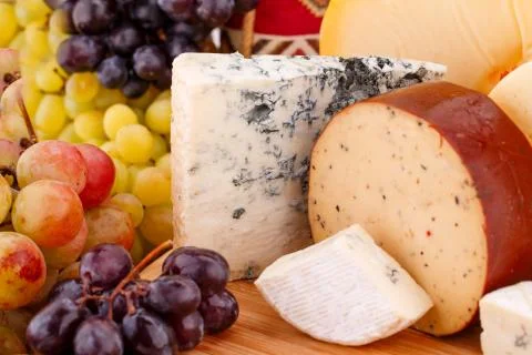 Various type of cheese Foto stock