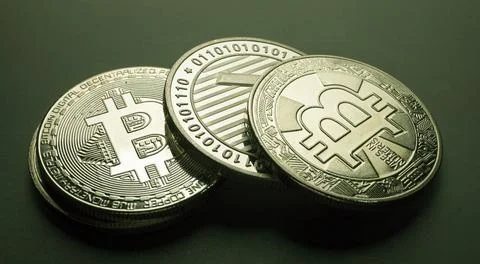 Various type of Cryptocurrency Stock Photos