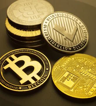 Various type of Cryptocurrency Stock Photos