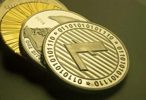 Various type of Cryptocurrency Foto stock