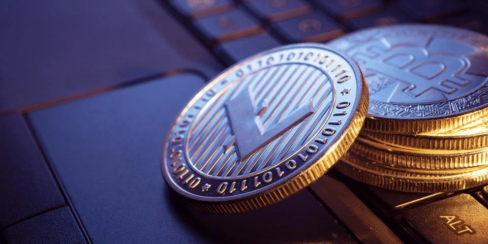 Various type of Cryptocurrency Stock-Fotos