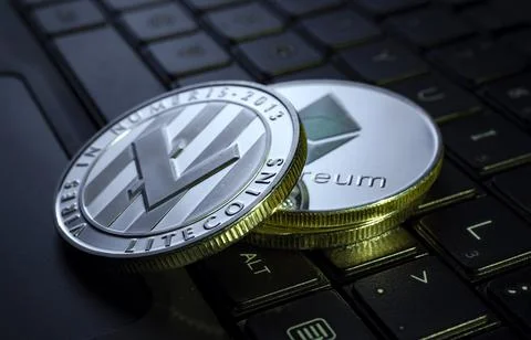 Various type of Cryptocurrency Foto stock