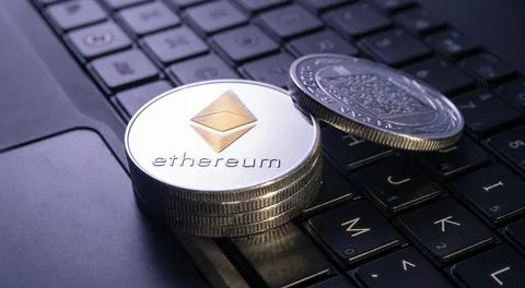 Various type of Cryptocurrency Stock Photos