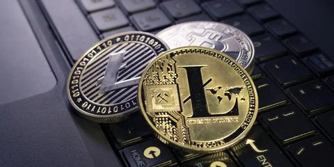 Various type of Cryptocurrency 库存照片