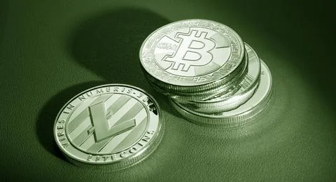 Various type of Cryptocurrency Foto stock
