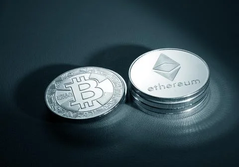 Various type of Cryptocurrency Stock Photos