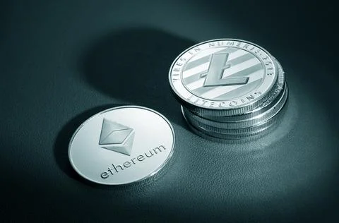 Various type of Cryptocurrency Stock Photos