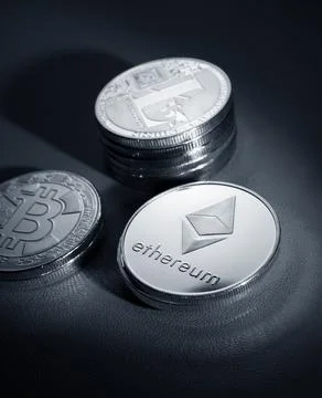 Various type of Cryptocurrency Stock Photos
