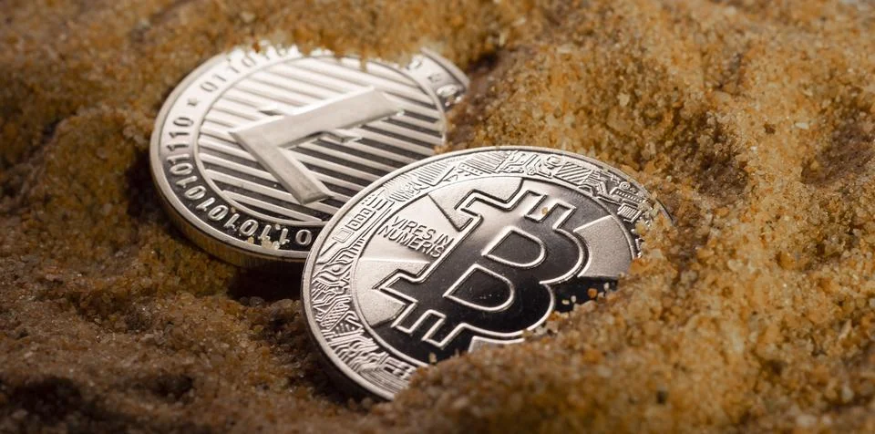 Various type of Cryptocurrency Foto stock