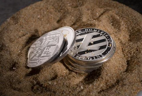 Various type of Cryptocurrency Foto stock