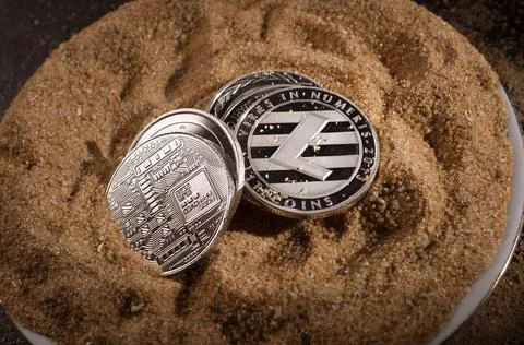 Various type of Cryptocurrency Stock Photos