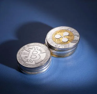 Various type of Cryptocurrency Stock Photos