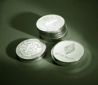 Various type of Cryptocurrency Stock Photos