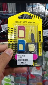 Various type of Handphone accessory Stock Photos