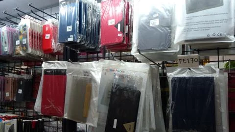 Various type of Handphone accessory Stock Photos