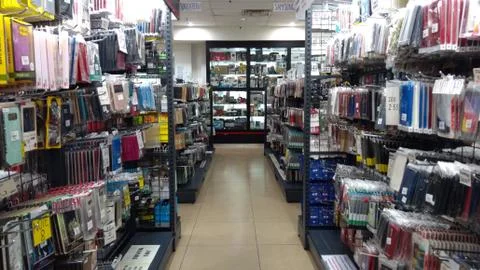 Various type of Handphone accessory Stock Photos