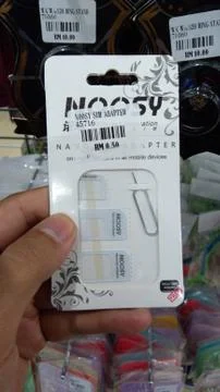 Various type of Handphone accessory Stock Photos