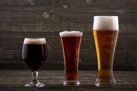 Various types of beer Stock Photos