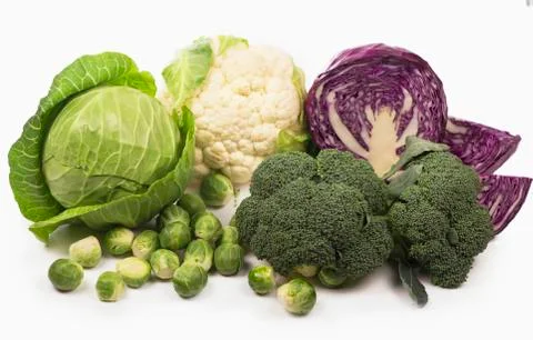Various types of cabbage Foto stock