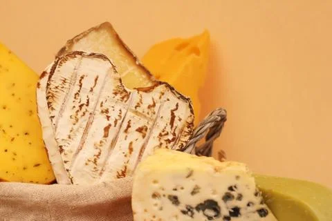 Various types of cheese Stock Photos