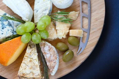 Various types of cheese Stock Photos