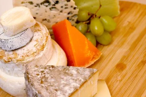 Various types of cheese Stock Photos