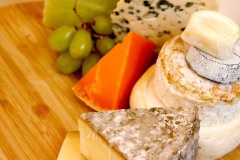 Various types of cheese Stock Photos