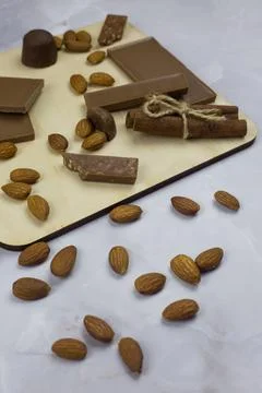 Various types of chocolate Stock Photos