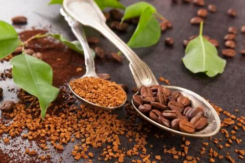 Various types of coffee. Stock Photos