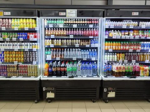 Various types of drinks Stock Photos