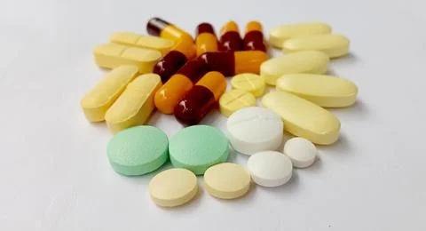 Various types of drugs Stock Photos