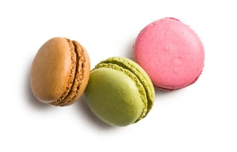 Various types of macaroons Stock Photos