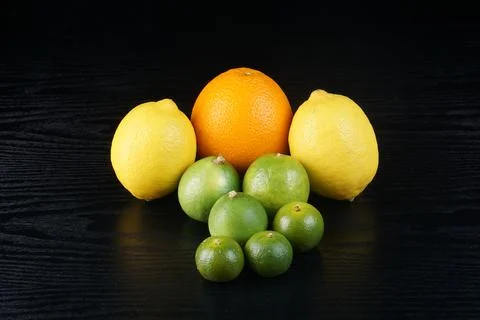 Various types of oranges Stock Photos