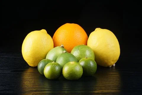 Various types of oranges Stock Photos