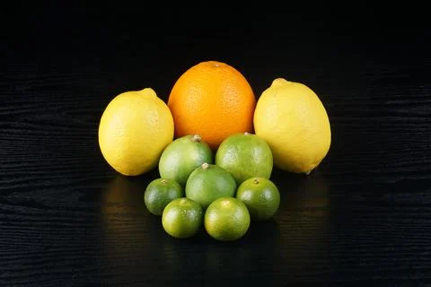 Various types of oranges Stock Photos