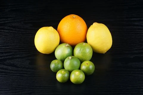 Various types of oranges Stock Photos