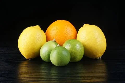 Various types of oranges Stock Photos